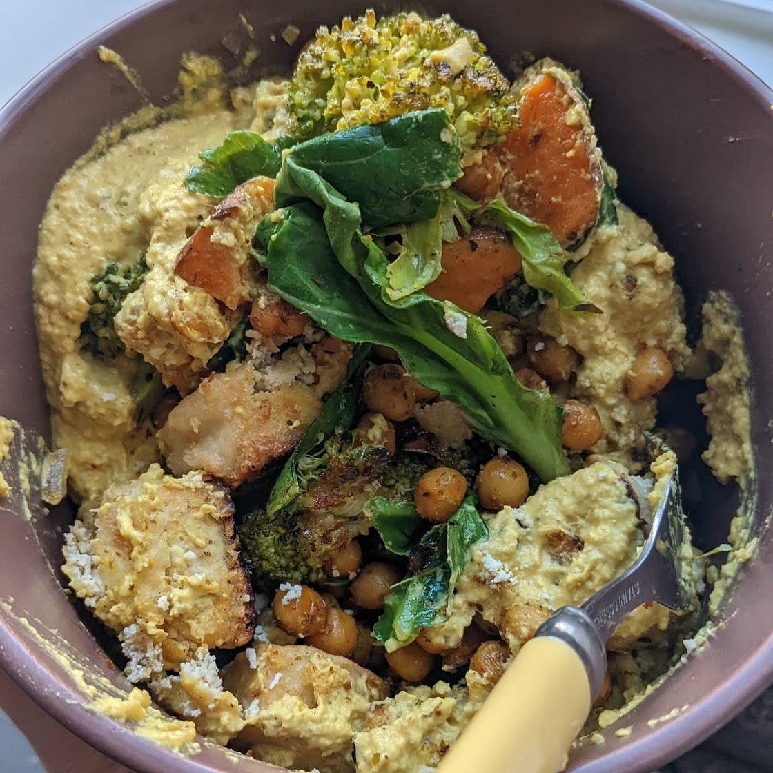 Sweet Potato Chickpea Buddha Bowl