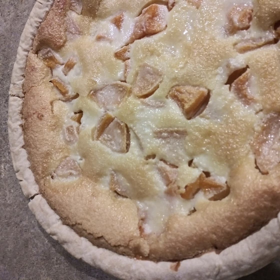 Easy Peach Cream Pie