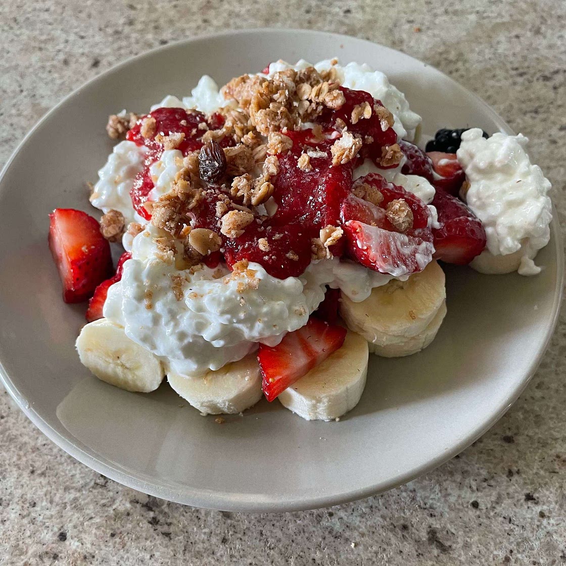 Healthy Breakfast Banana Split