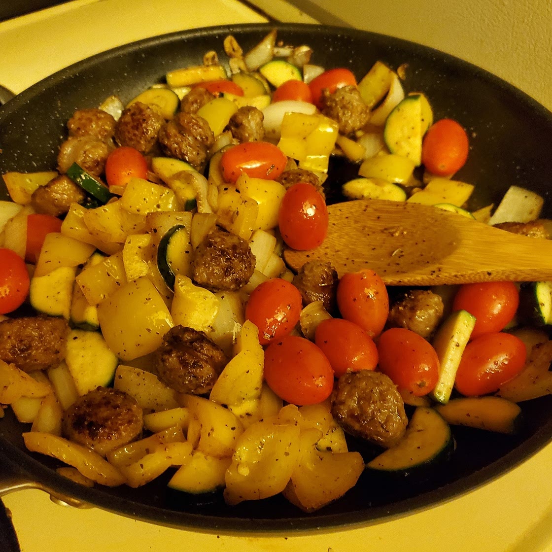 One Pan Sausage and Veggie