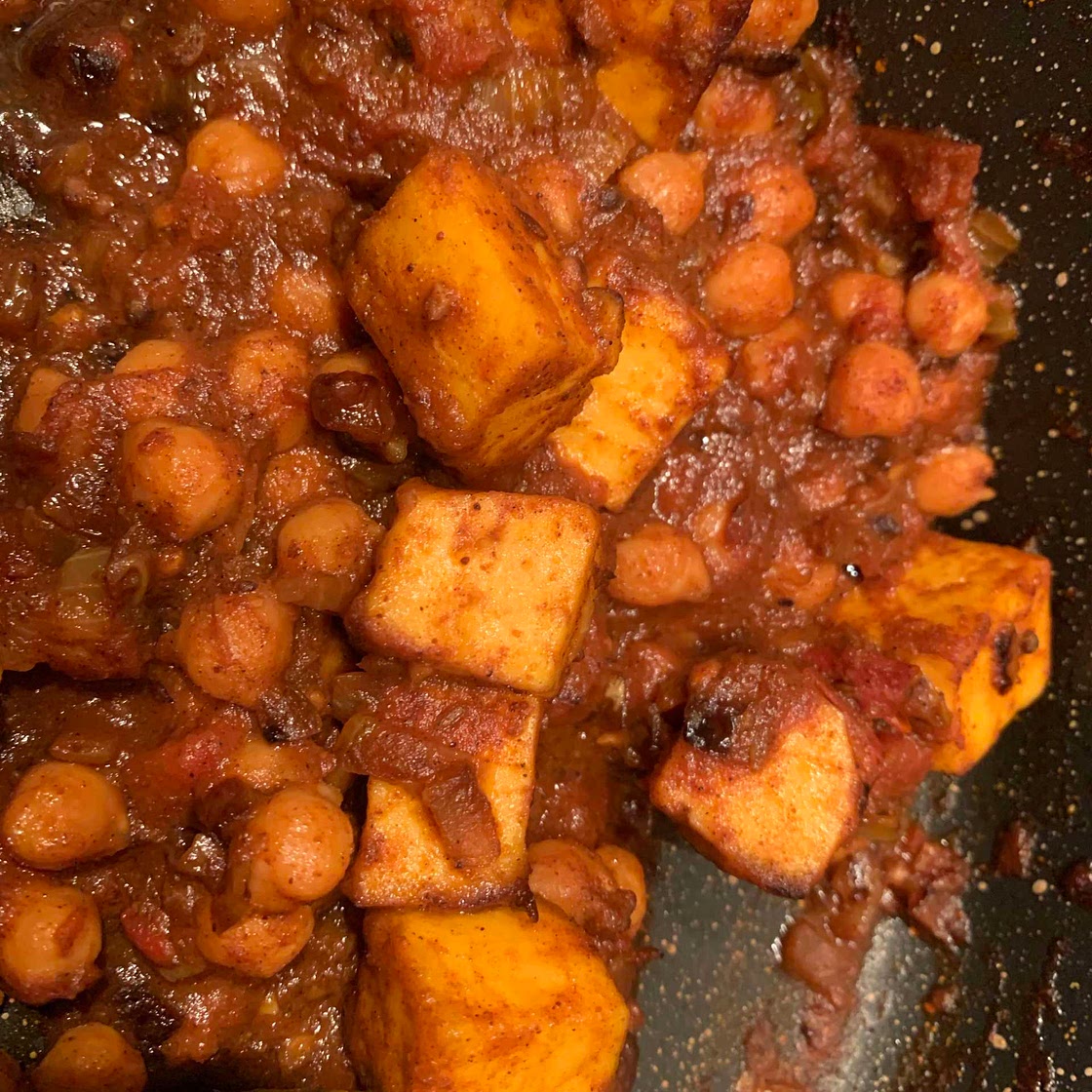 Paneer & chickpea Curry