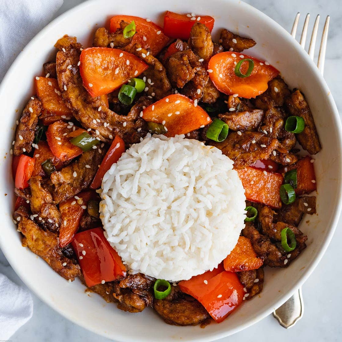 Easy Soy Curl & Vegetable Stir-Fry