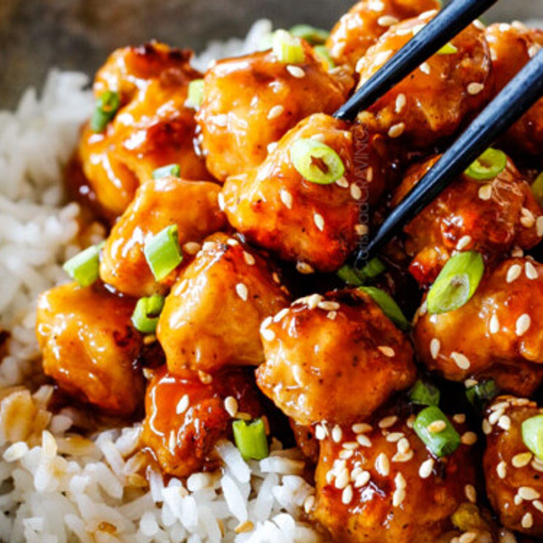 General Tso's Chicken (Baked!)