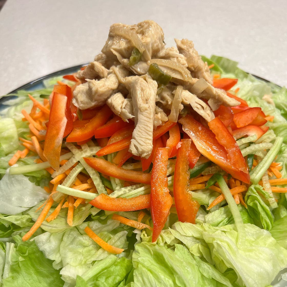Bang bang chicken salad