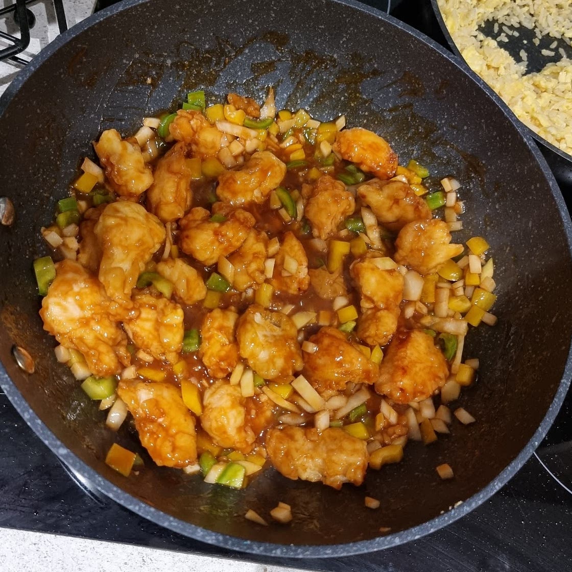 Sweet and Sour Chicken (Without Deep-Frying)