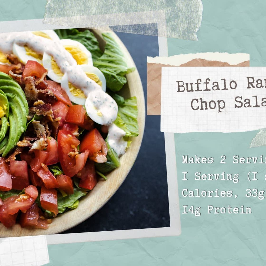 Buffalo Ranch Chop Salad