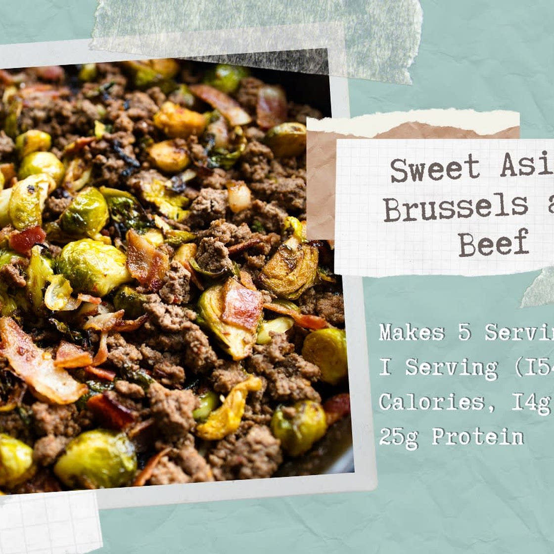 Sweet Asian Brussels and Beef