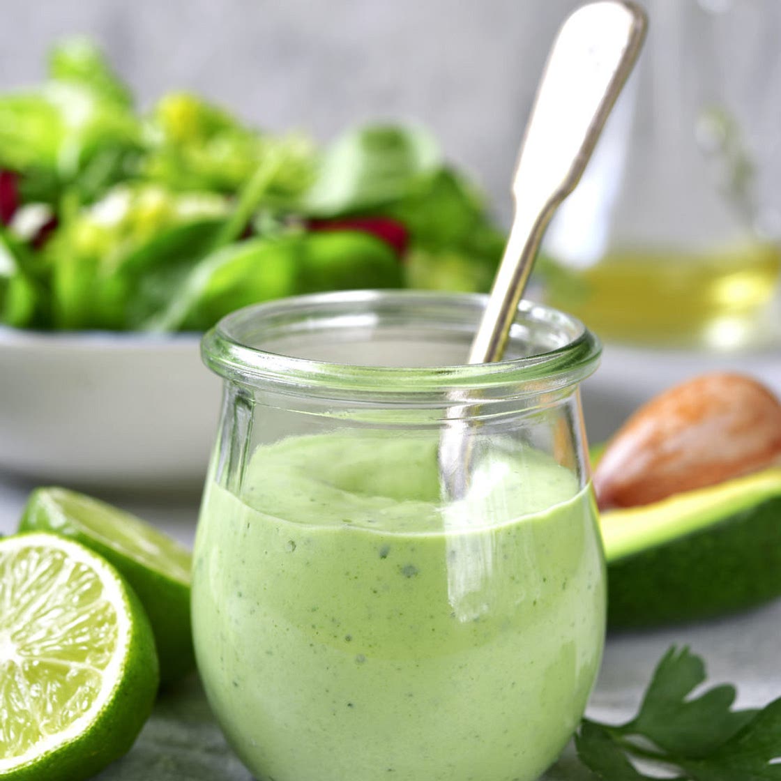 Healthy Green Goddess Dressing Recipe (LOW CALORIE)