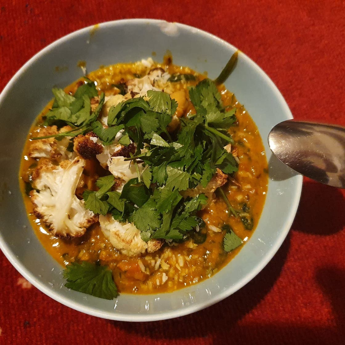 Sweet Potato, Chickpea and Spinach Coconut Curry