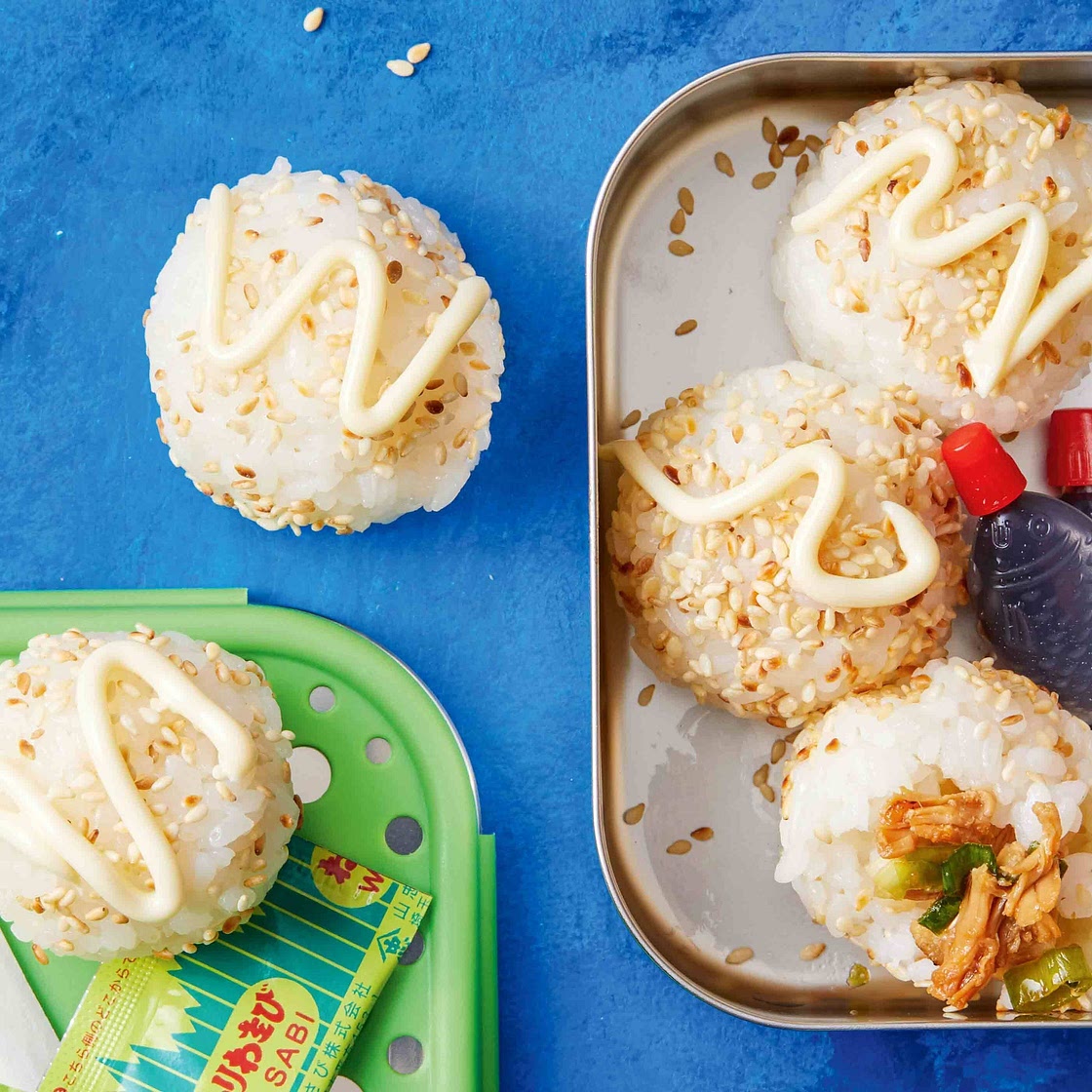 Teriyaki chicken sushi rice balls recipe