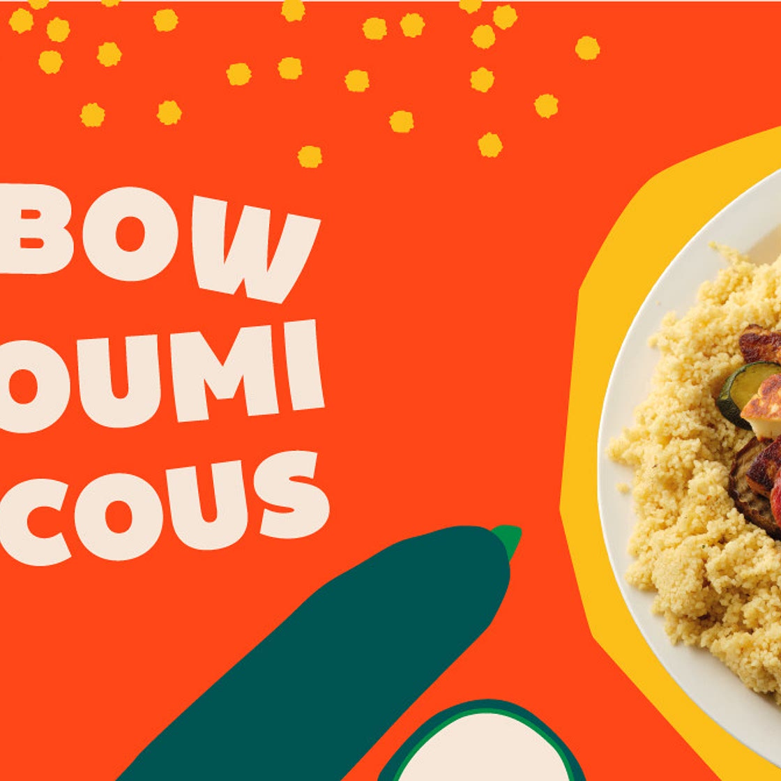 Rainbow and Halloumi Couscous