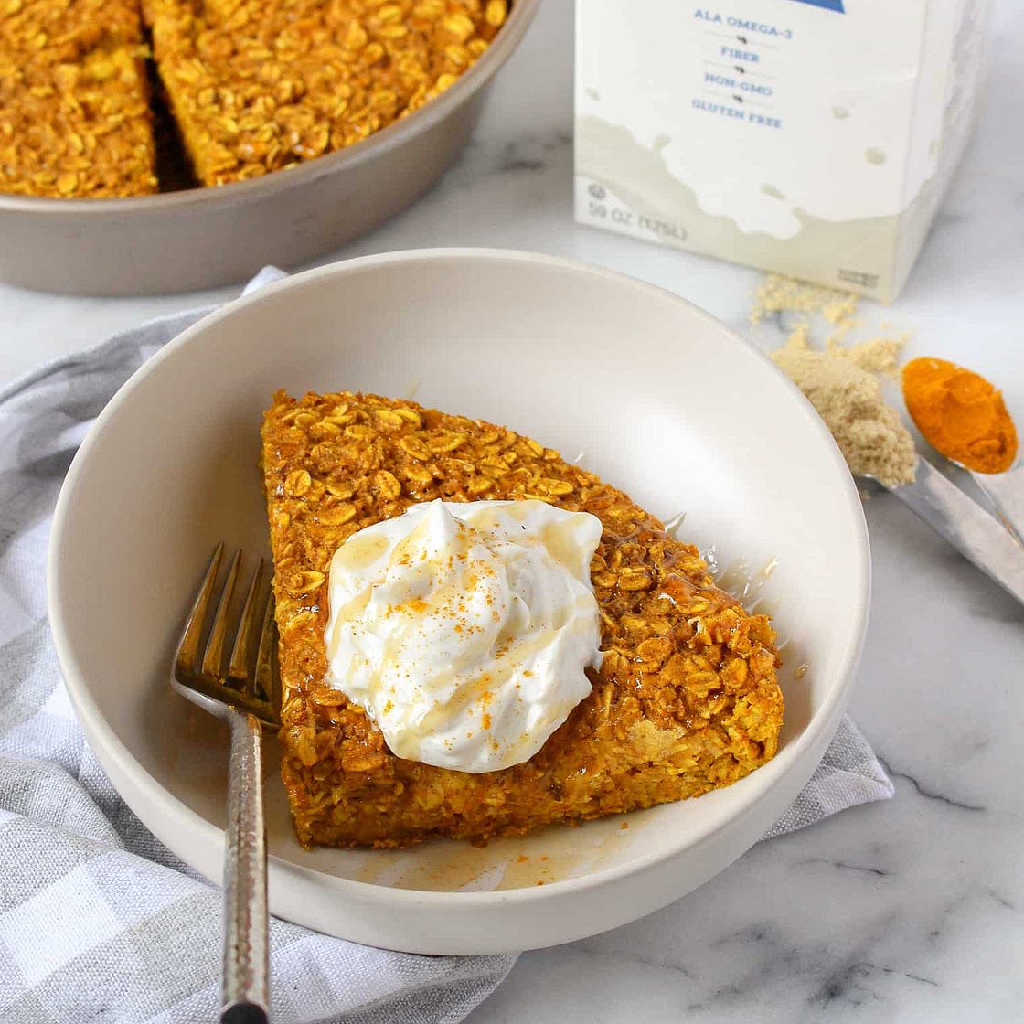 Golden Milk Baked Oatmeal