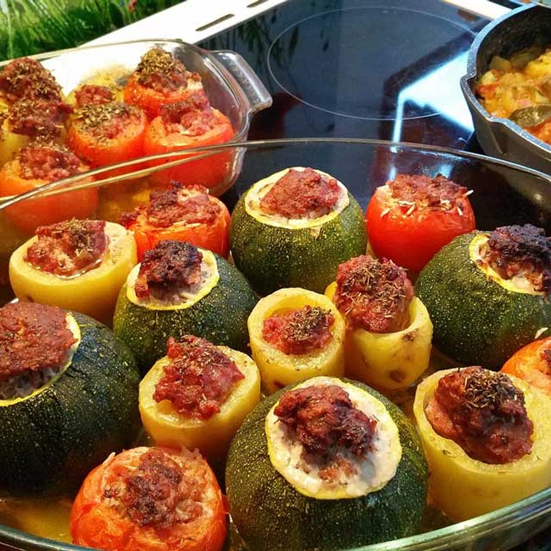 Calabacín relleno para Freidora sin Aceite
