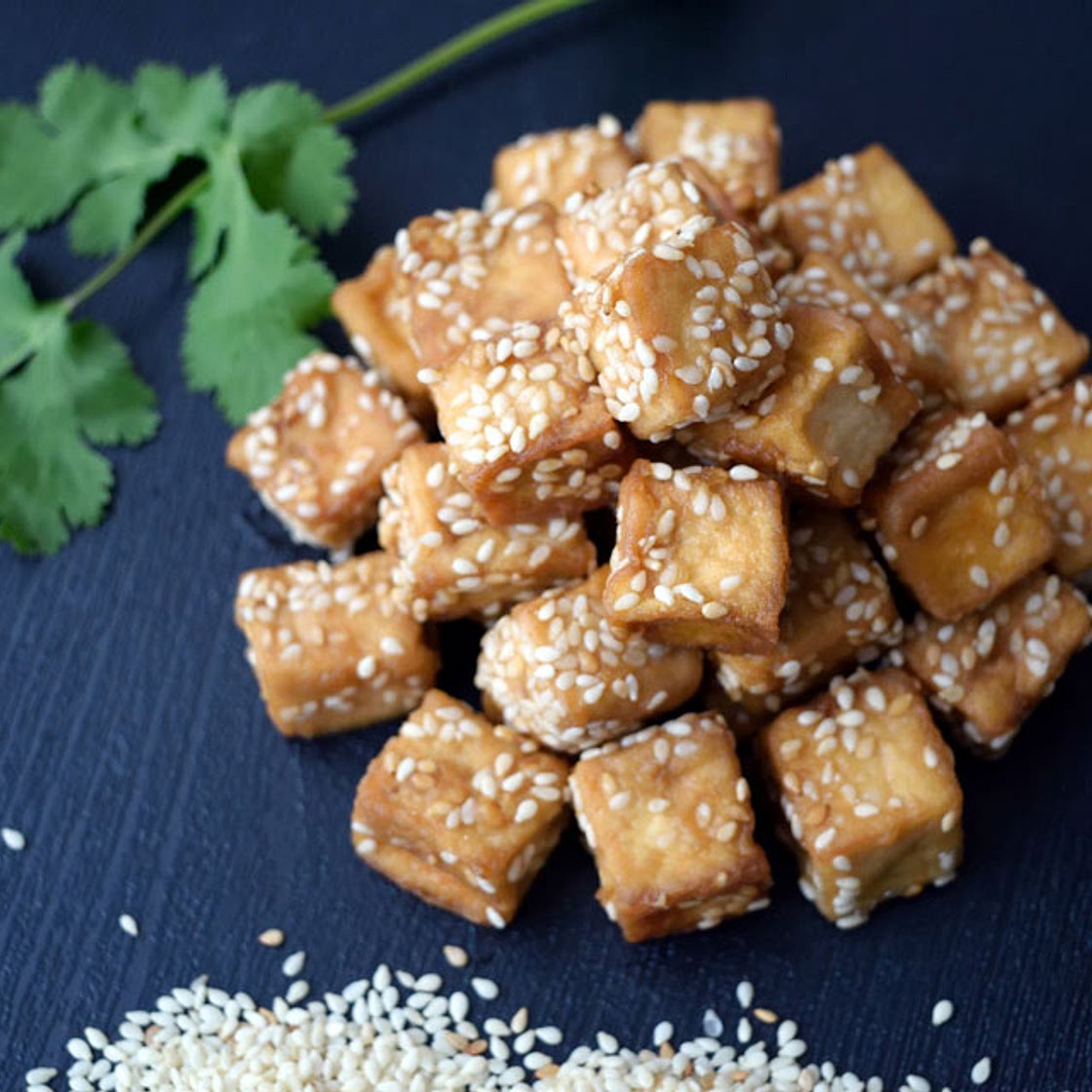 Tofu en Freidora Sin Aceite