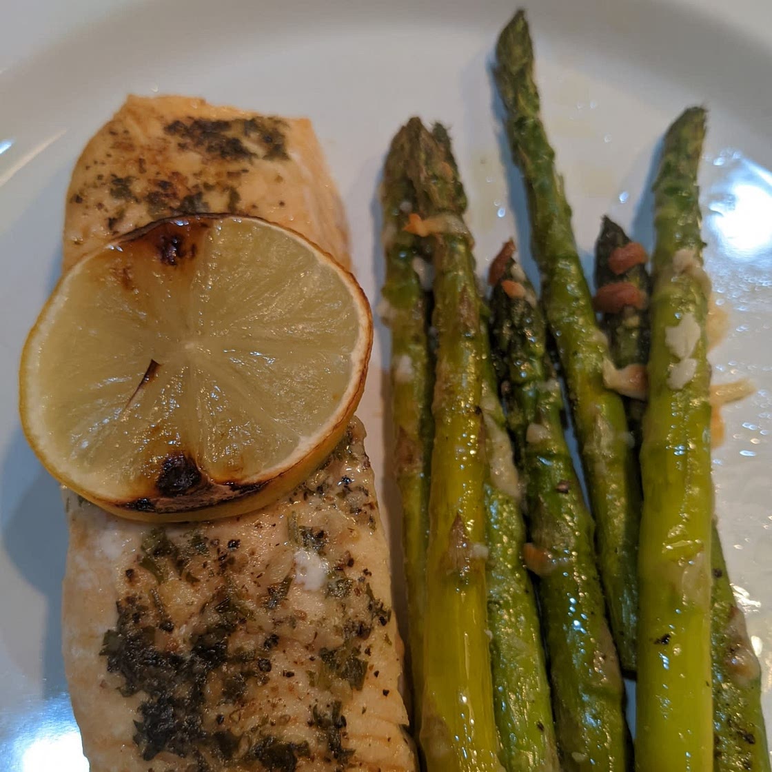 One-Pan Salmon Asparagus Recipe (VIDEO)