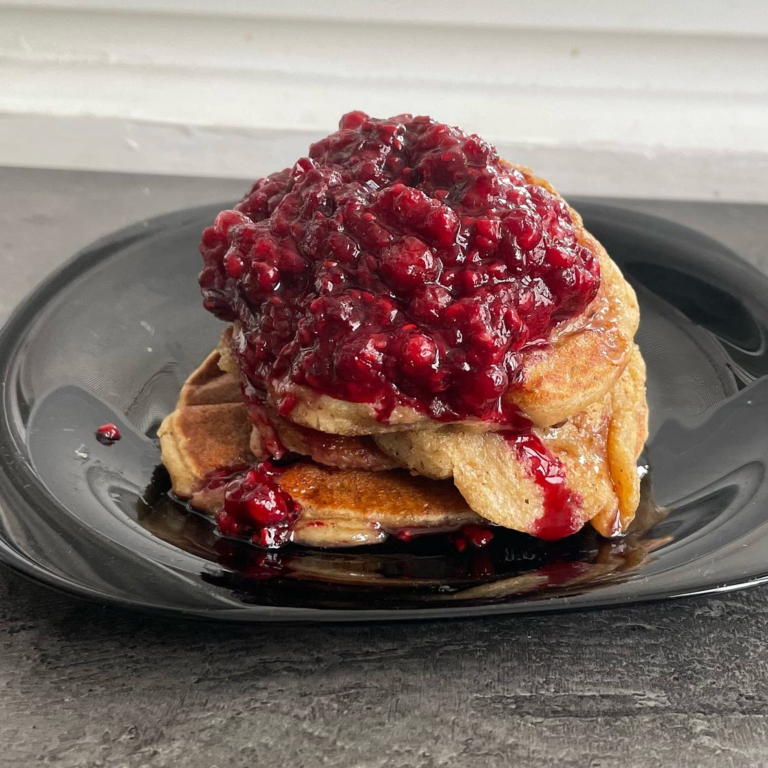 Vegan Banana Oatmeal Pancakes