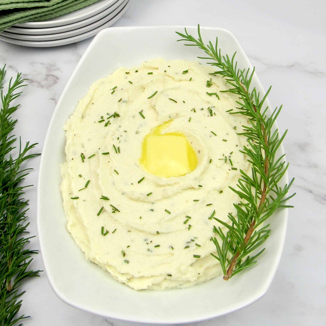 Roasted Garlic and Rosemary Cauliflower