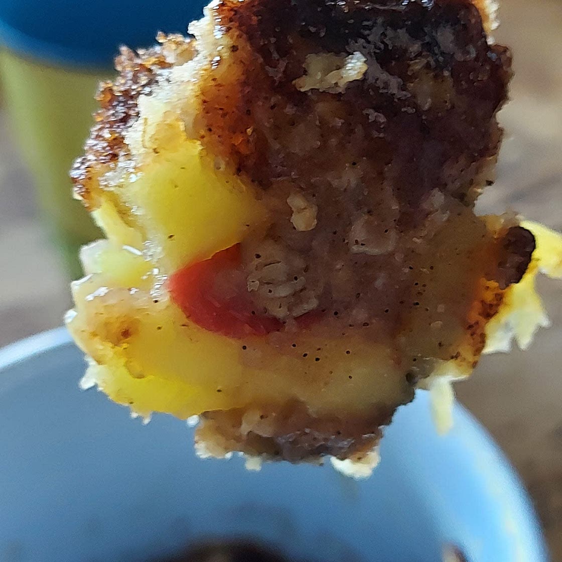 Apple crumble in a mug