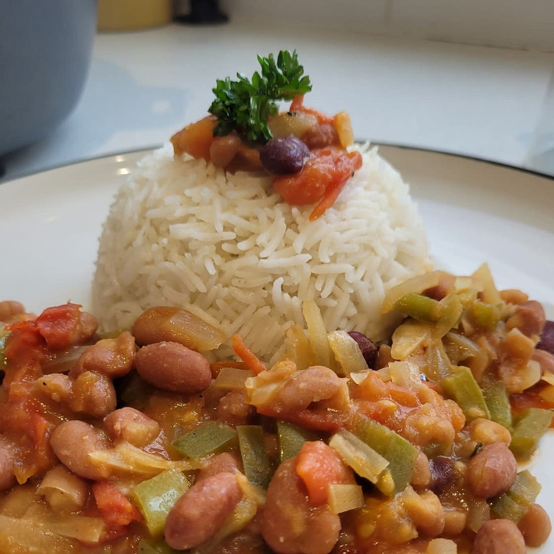 Cuban-Inspired, Vegetarian Black Beans and Rice