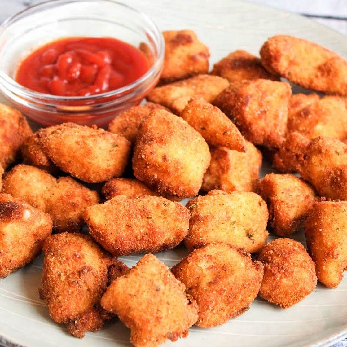 Chicken nuggets, goujons