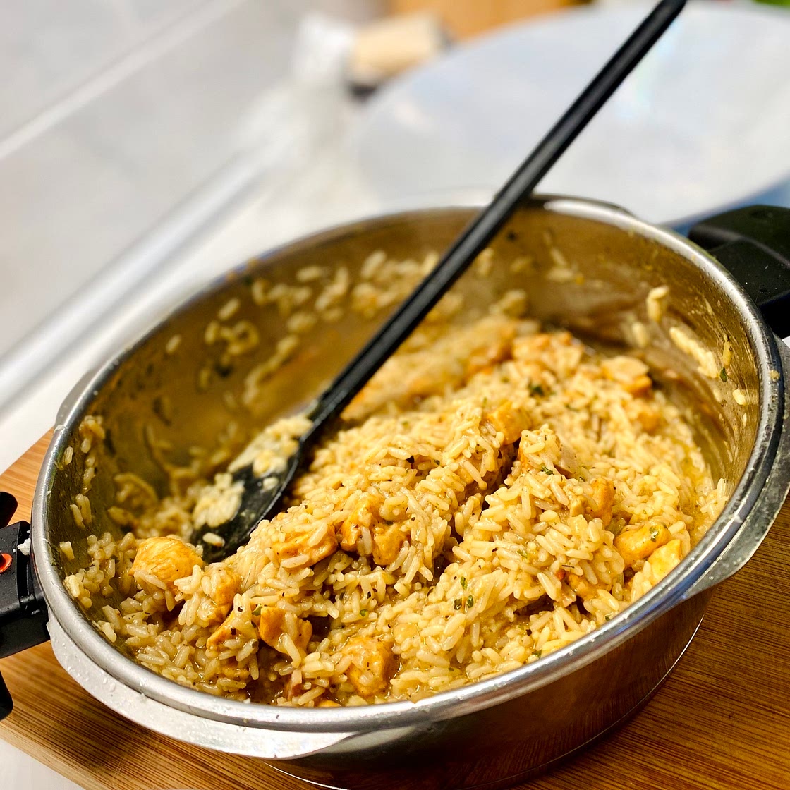Simple but delicious chicken risotto