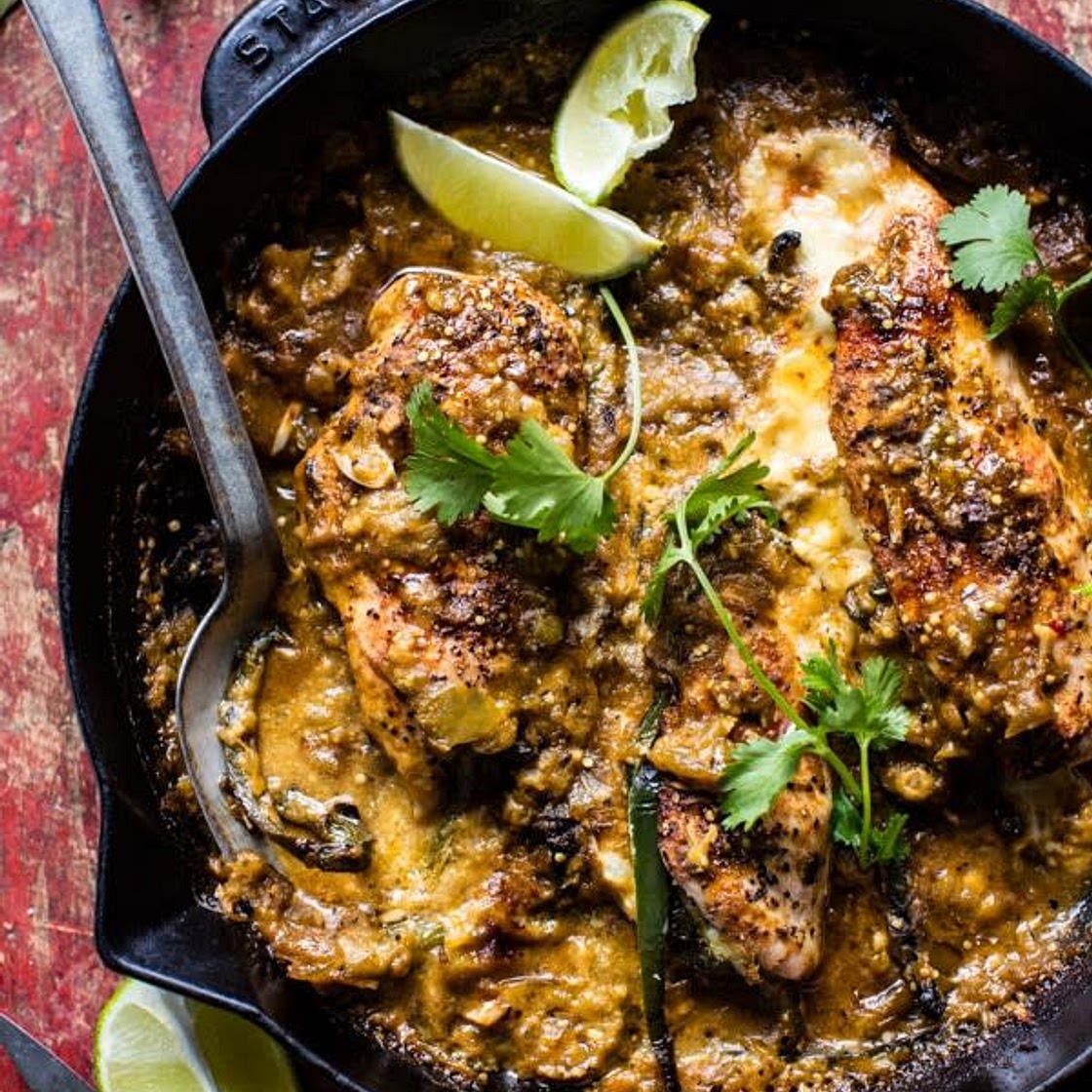 Cheesy Green Chile Chicken