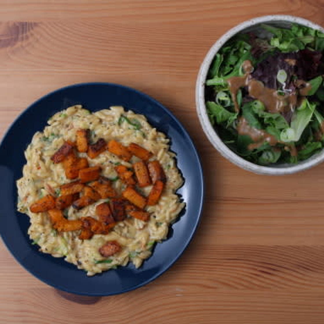 Cheddar, Scallion & Roasted Squash Orzotto