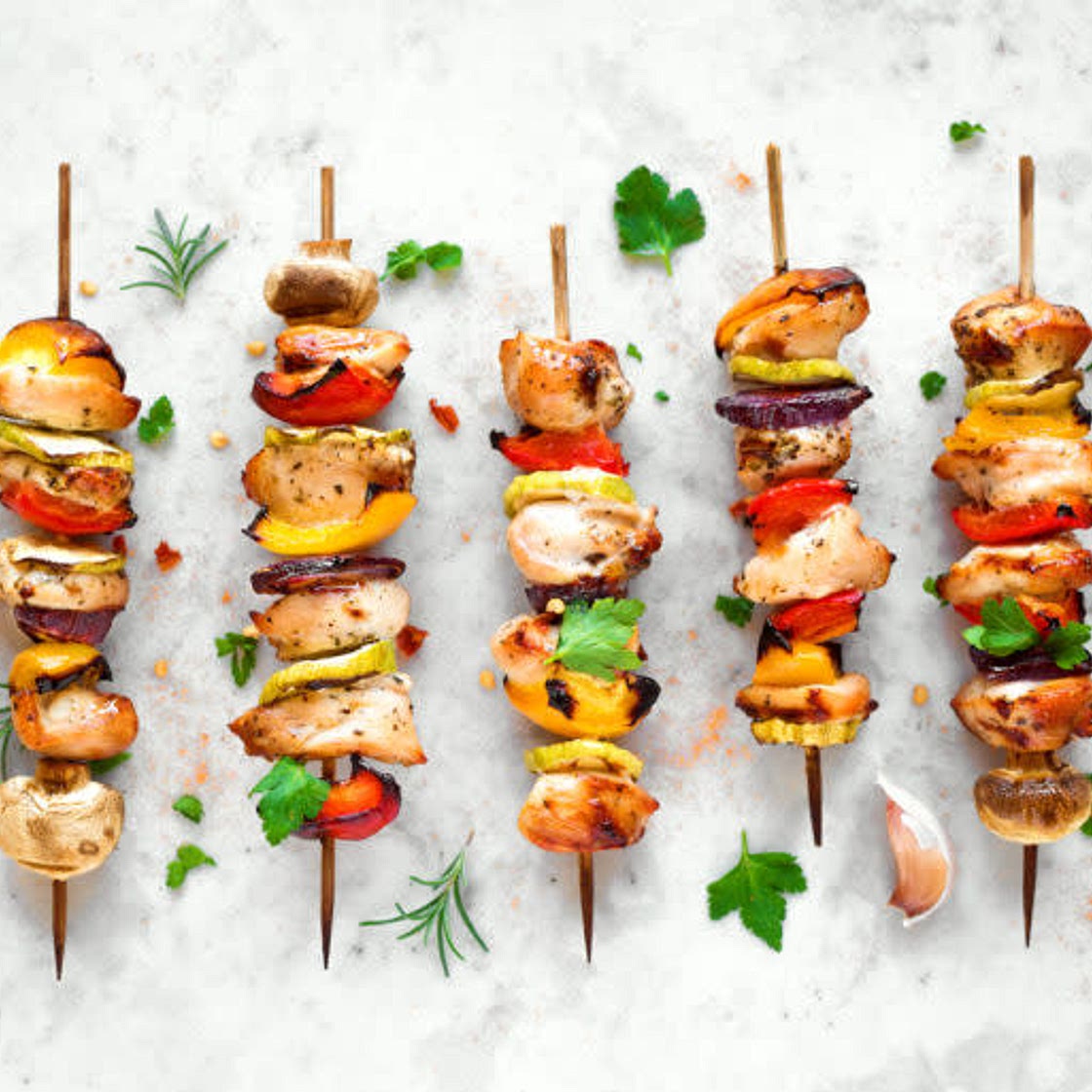Mediterranean Chicken Kebabs 