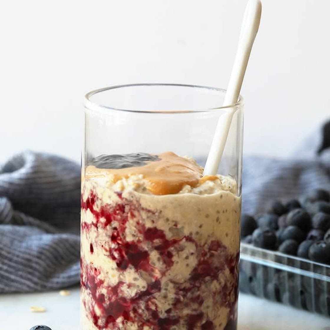 PB & J Overnight Oat's