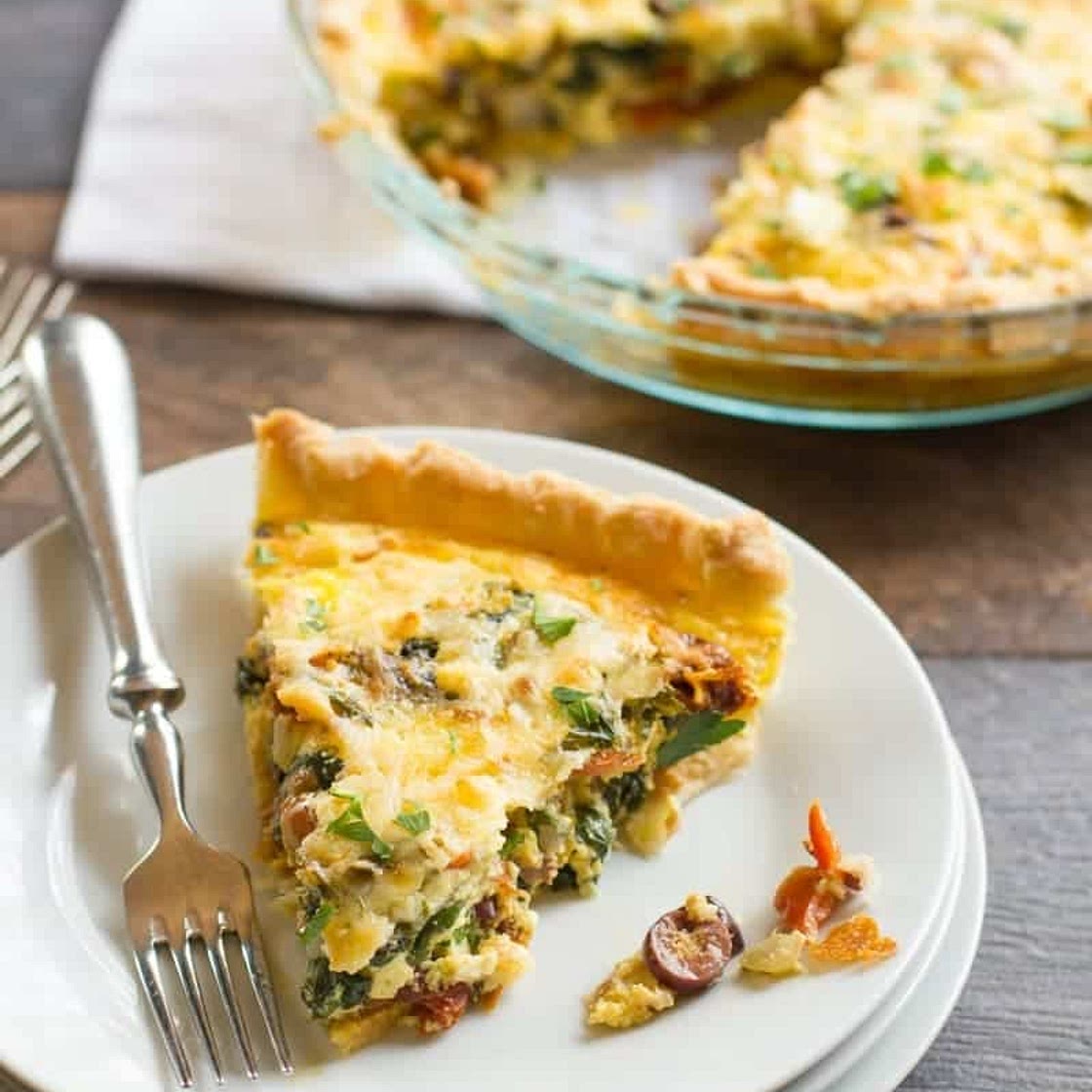 Veggie Mediterranean Quiche
