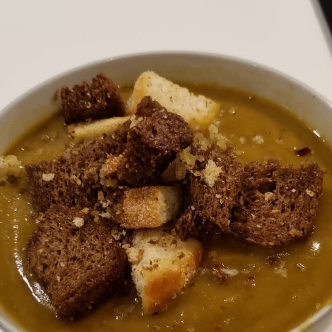 SWEET POTATO AND LENTIL SOUP