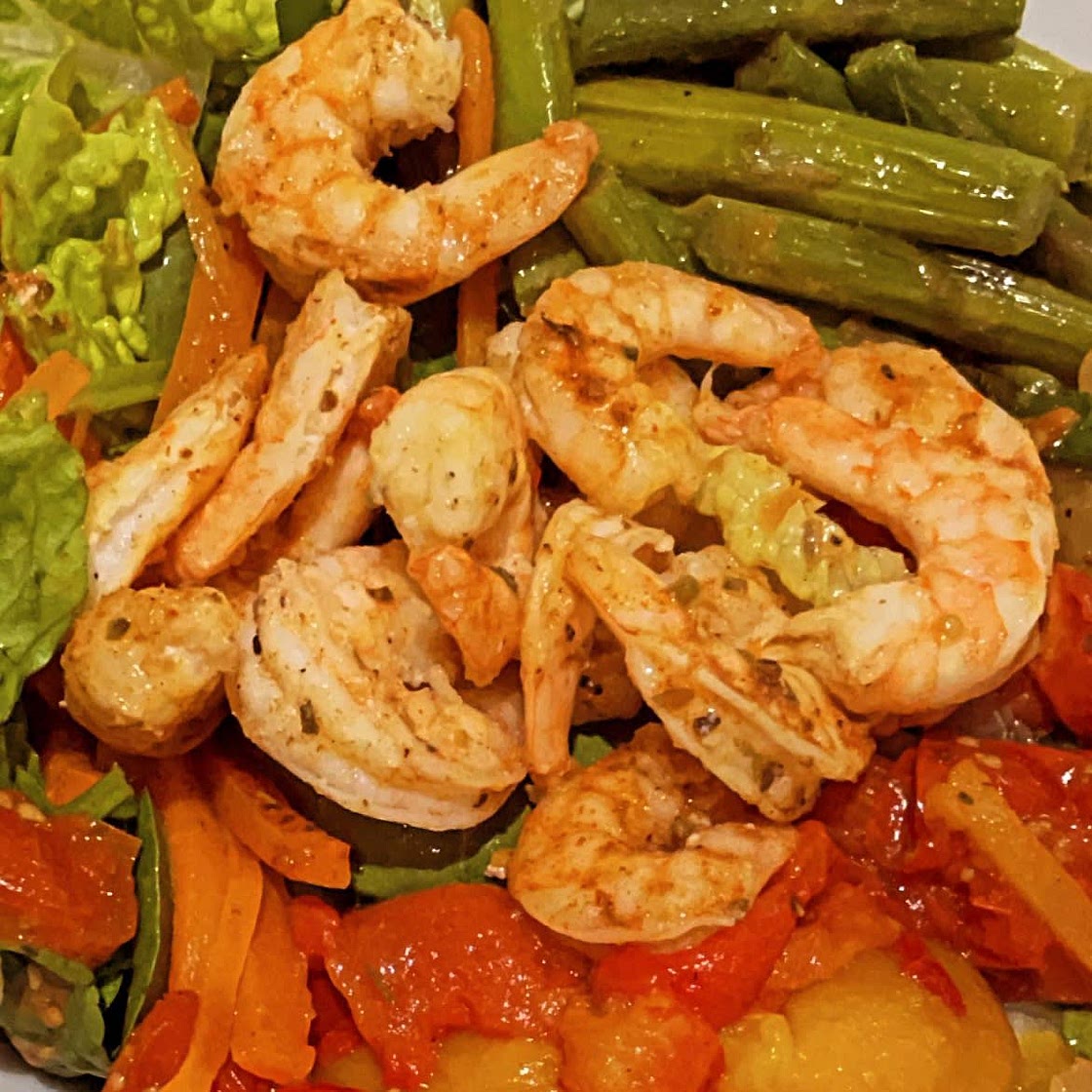 Roasted Shrimp & Veggie Salad Recipe by Tasty