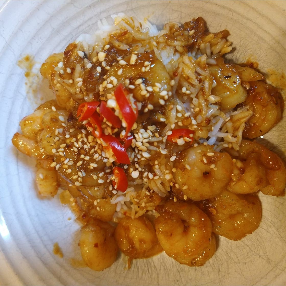 Asian Chilli Garlic Prawns (Shrimp)