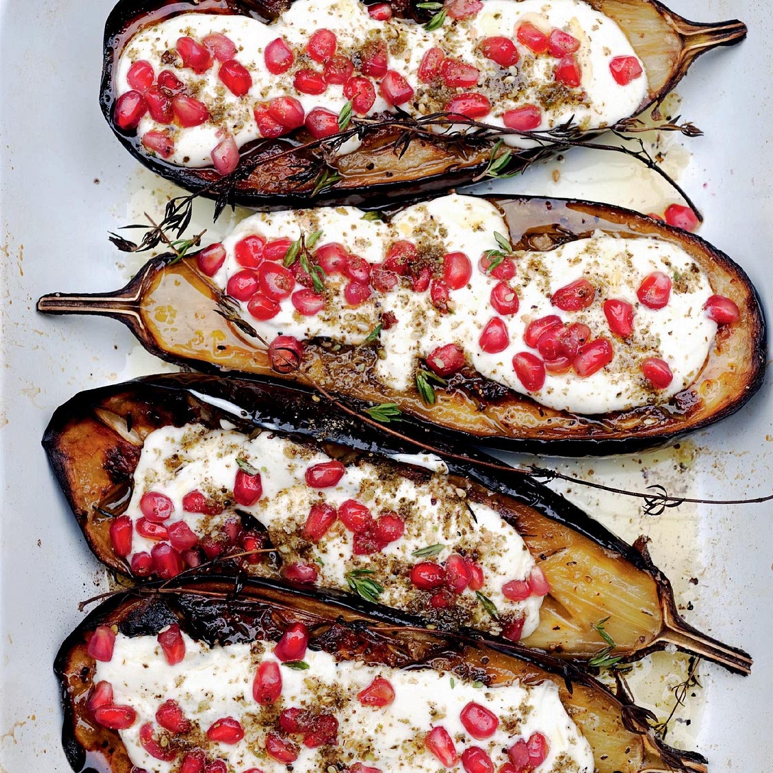 Yotam Ottolenghi’s Aubergine with Buttermilk Sauce