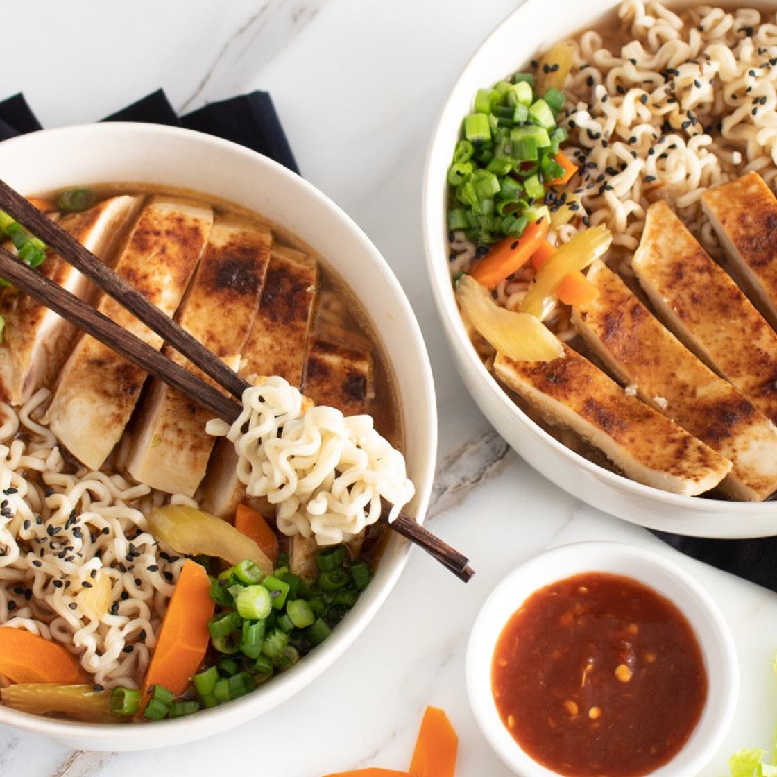 Spicy Miso Chicken Noodle Soup