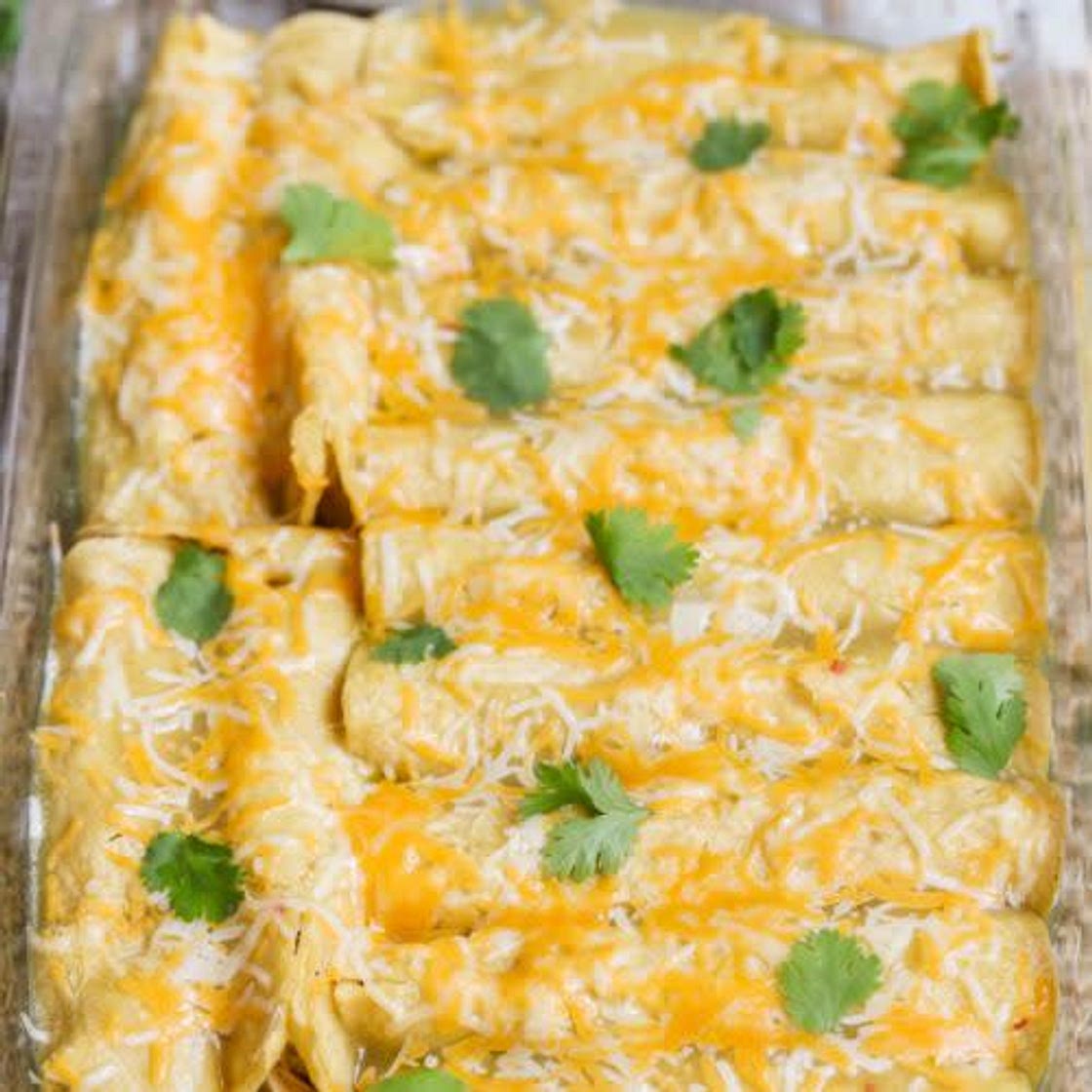 Chicken Enchiladas with Green Sauce