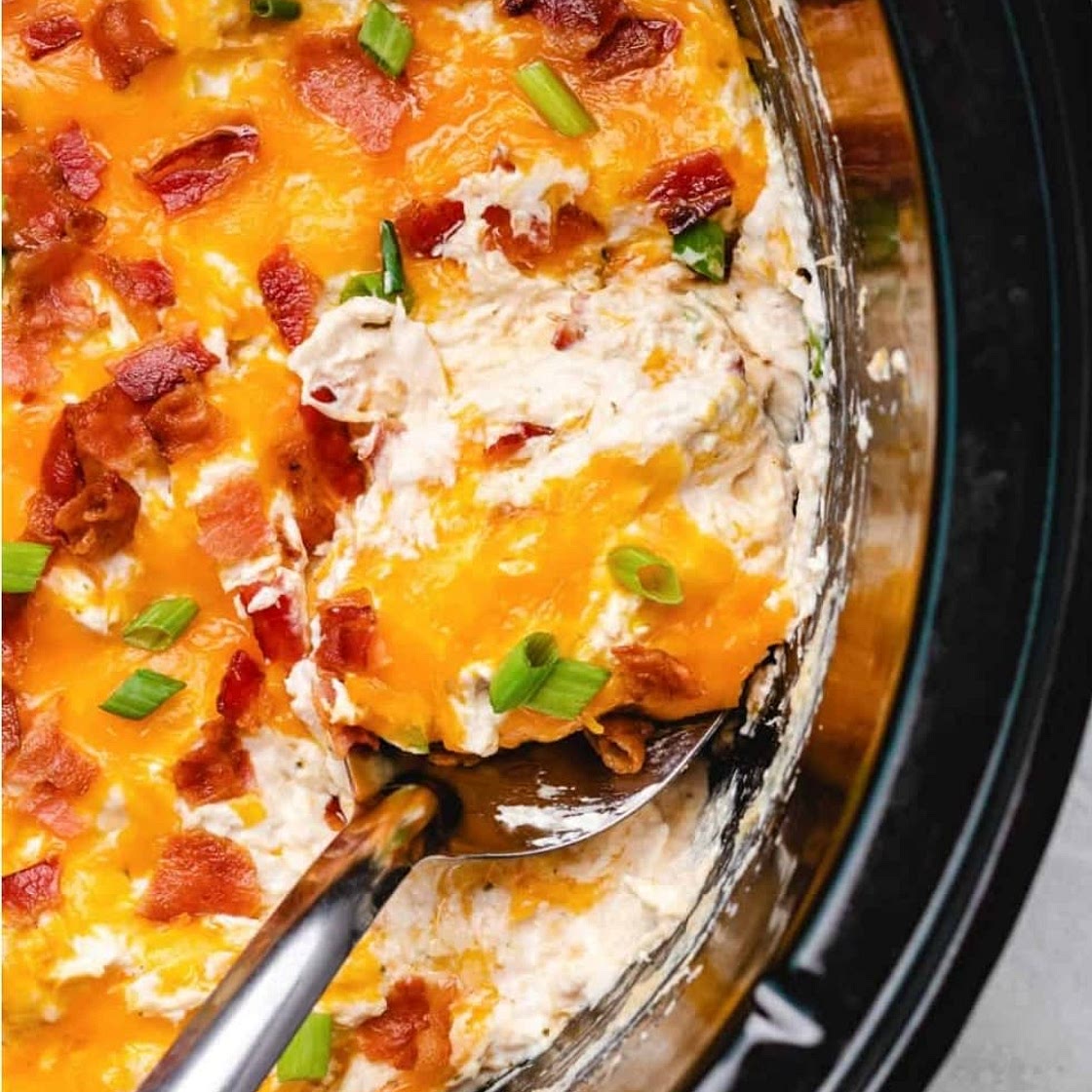 Slow Cooker Cheesy Chicken Thighs