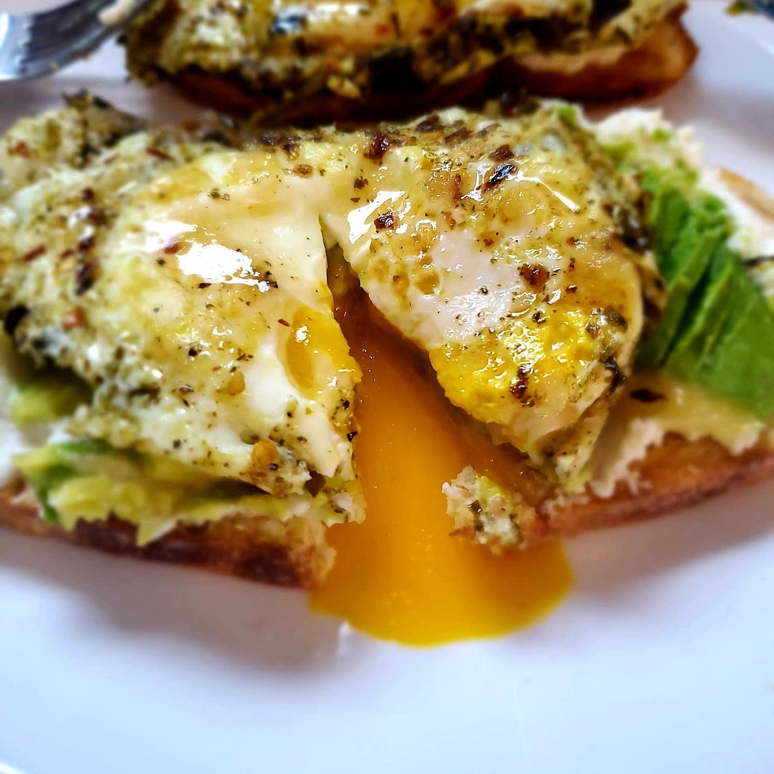 Pesto Eggs from Tiktok