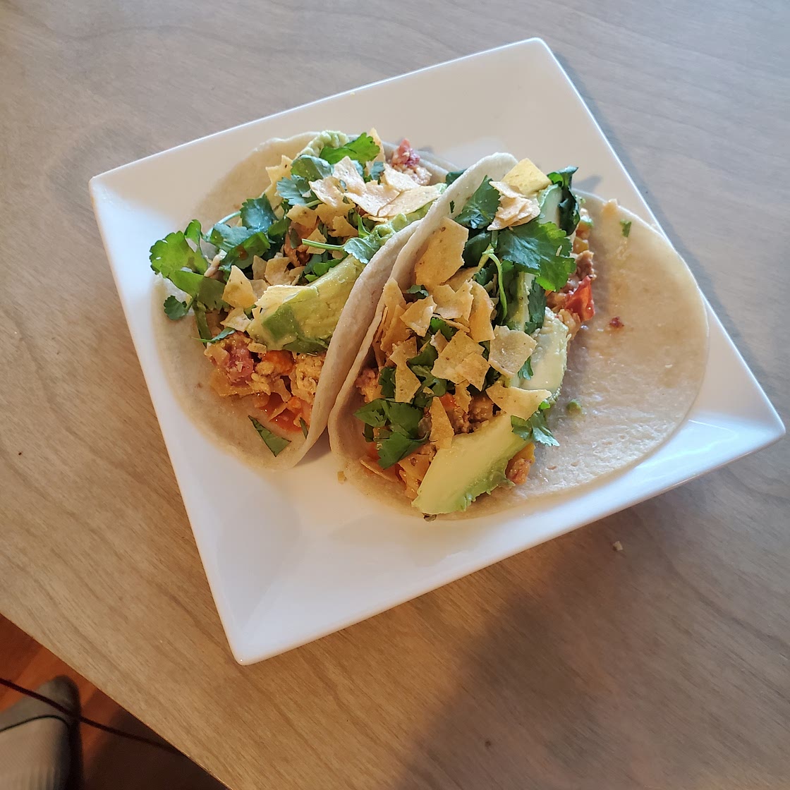 Huevos Ranchero/Migas Breakfast Tacos