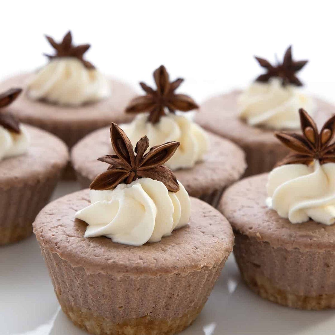 Mini Gingerbread Cheesecakes