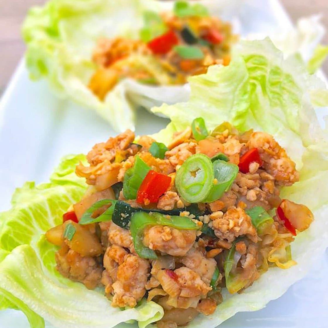 Asian Chicken Lettuce Cups
