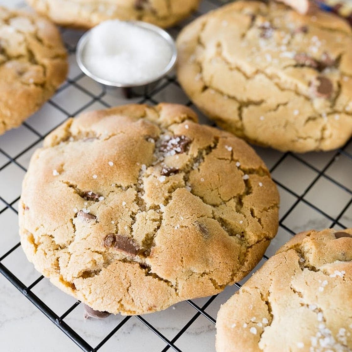 Crumbl Sea Salt Toffee Cookie