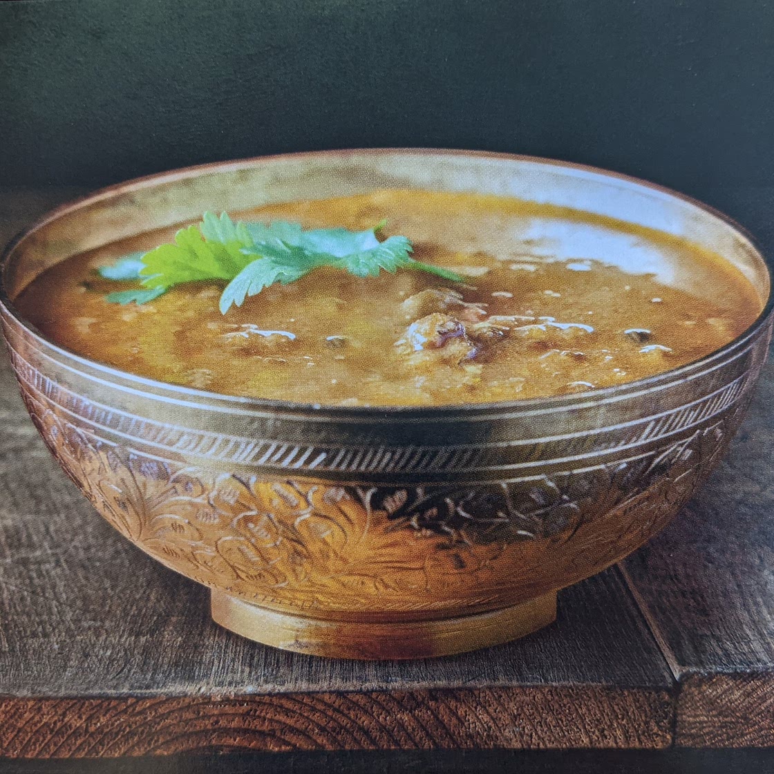 Soupe aux lentilles à l'indienne
