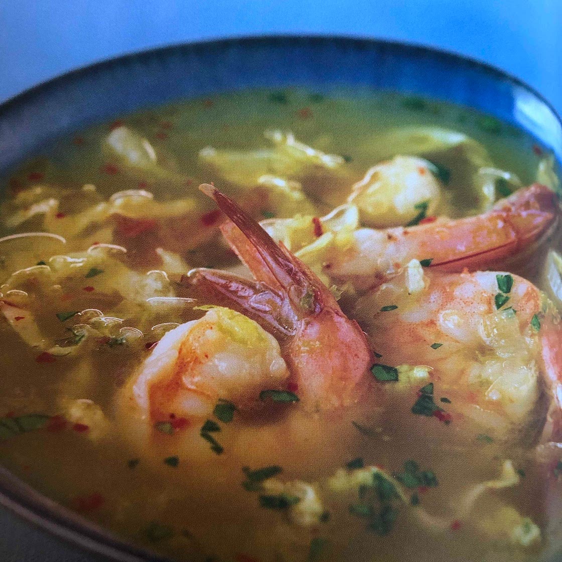 Thai Shrimp Soup with Lime and Cilantro
