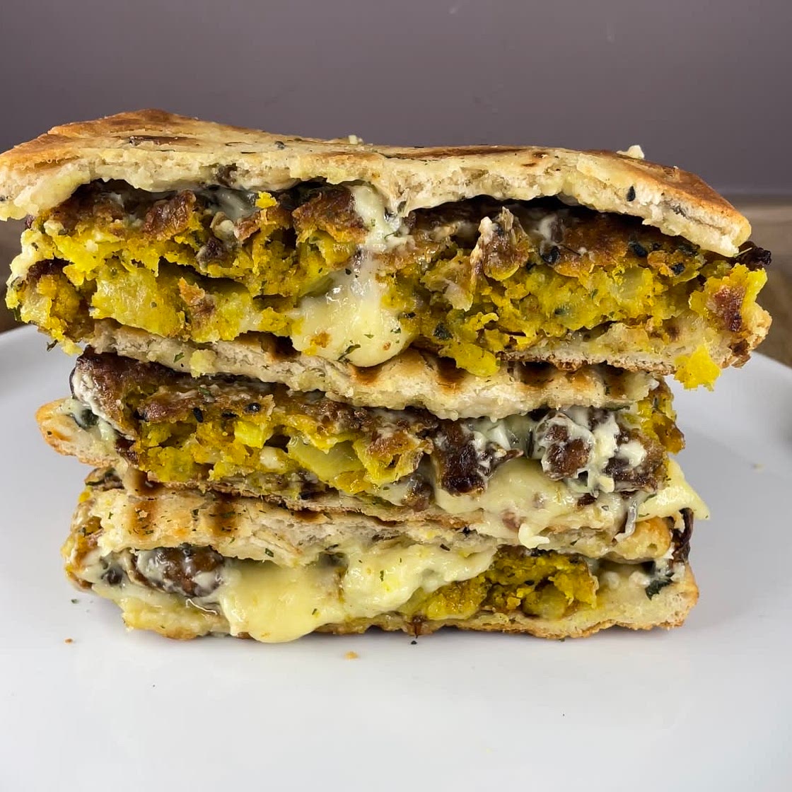 Onion Bhaji Naan Toastie