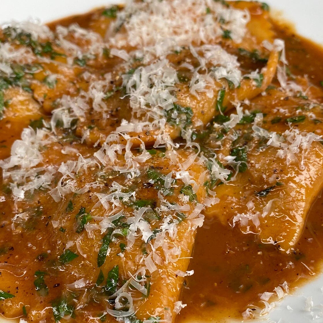 Beef short-rib ravioli