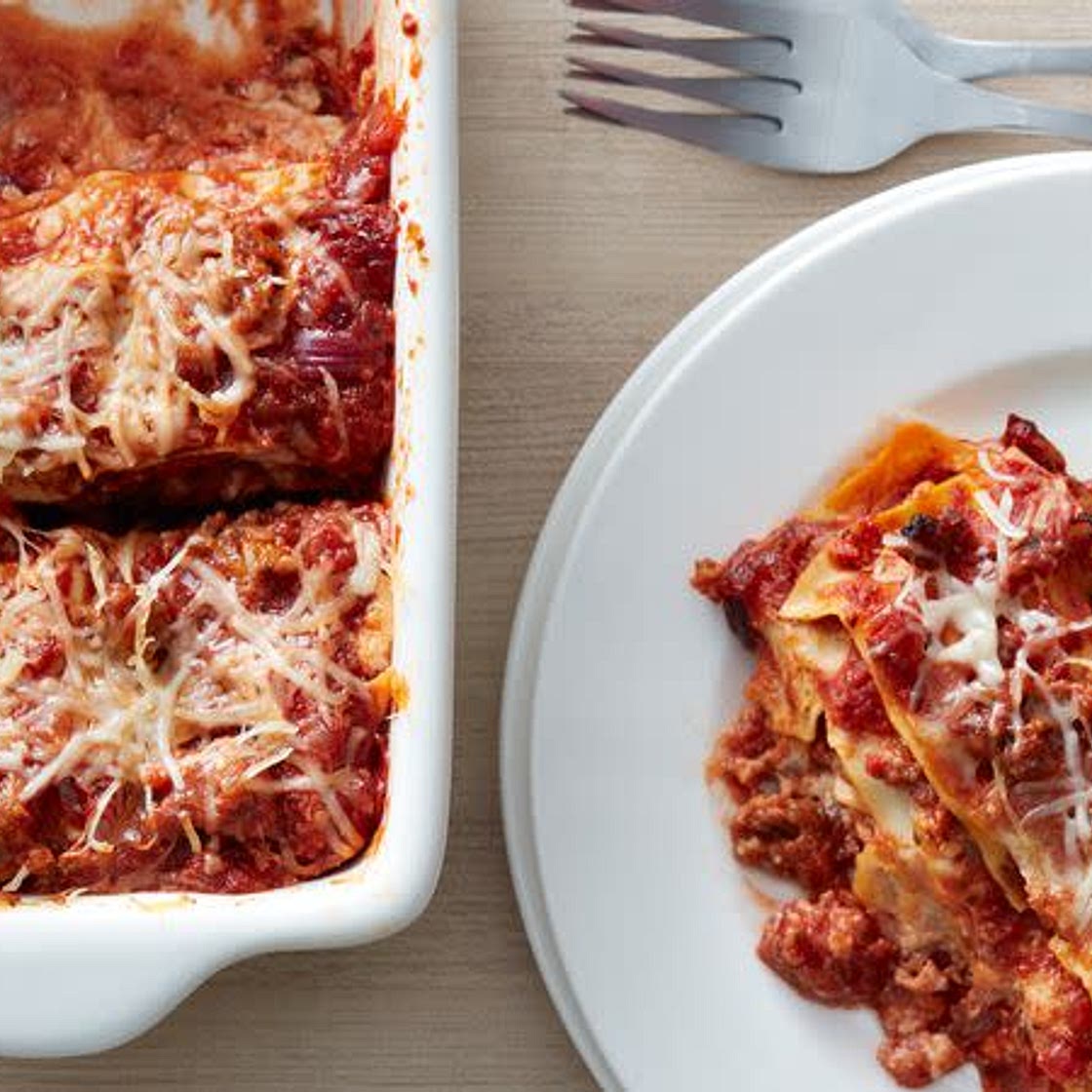Italian Sausage Lasagna (Cooking for 2)