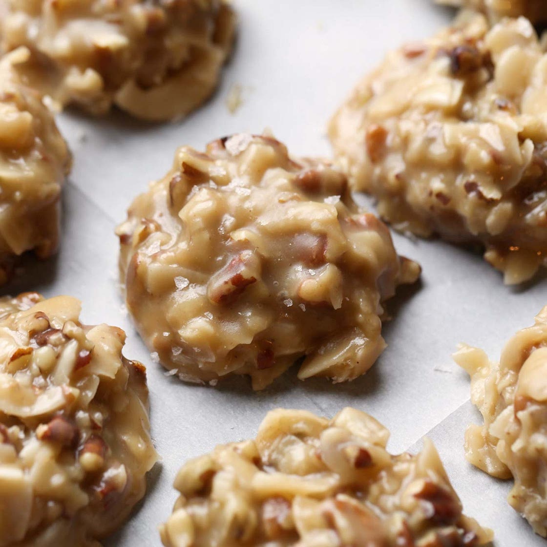 No Bake Coconut Praline Cookies