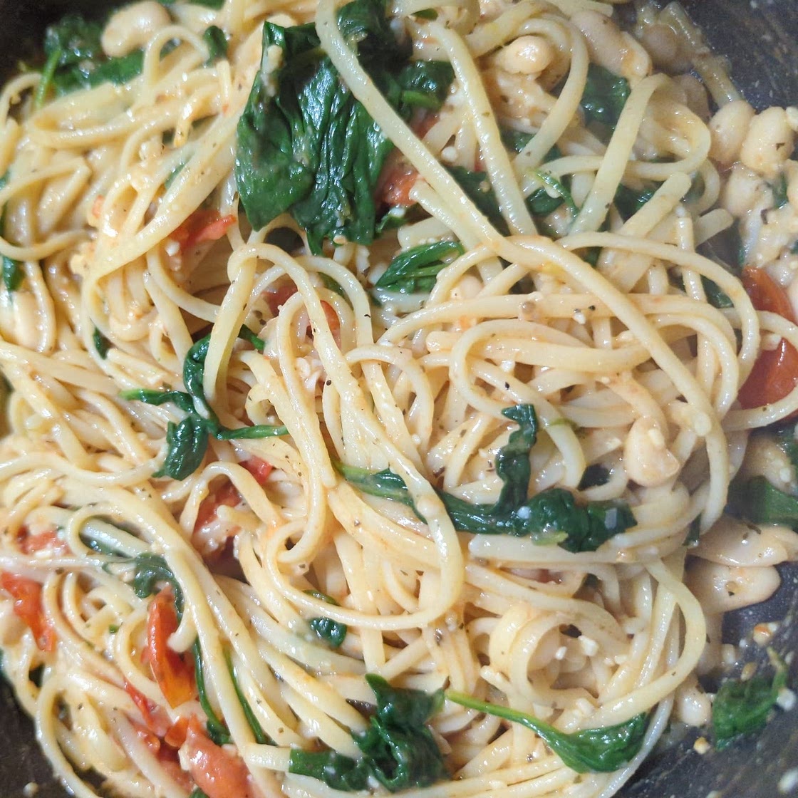 Tuscan White Bean Pasta