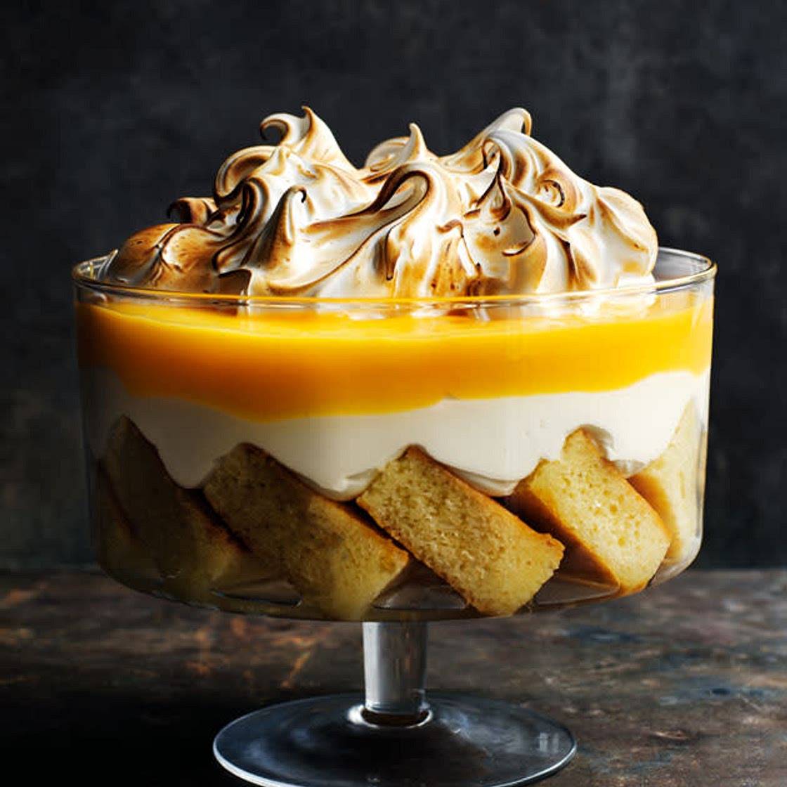 Gin And Tonic Lemon Meringue Trifle